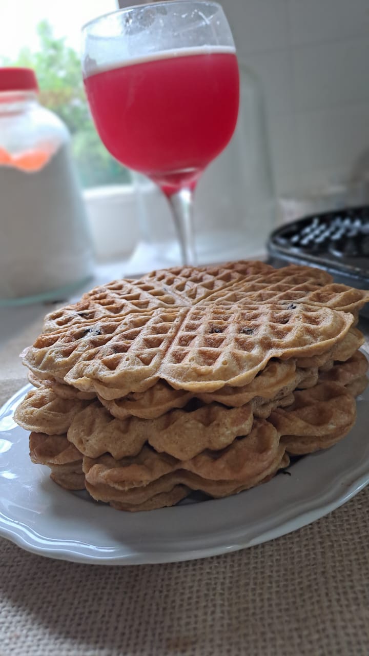 Waffles Dulces de Vainilla